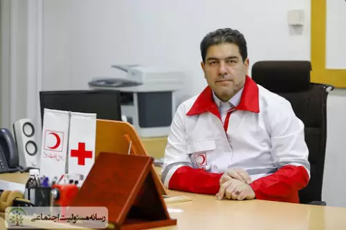 غربالگری ۲۱ میلیون نفر تو سط امدادگران هلال احمر کریم همتی