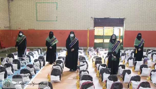 توزیع بیش از ۸ میلیون بسته کمکی توسط بانوان بسیجی کشور