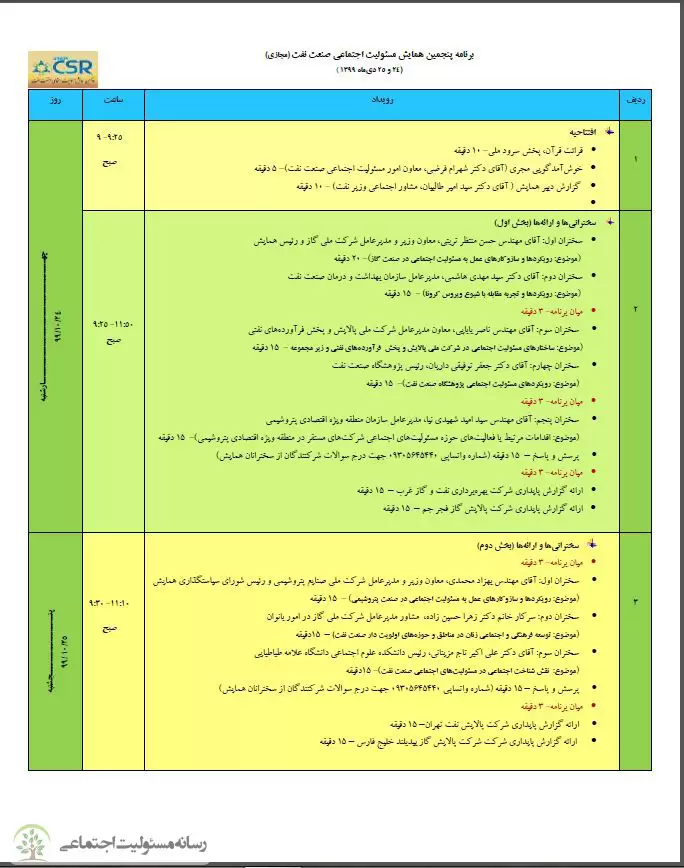 همایش مسئولیت اجتماعی صنعت نفت