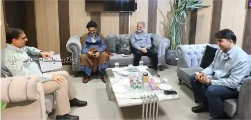 رییس ستاد بازسازی عتبات عالیات خوزستان با قائم مقام مدیرعامل در امور ستادی و مسئولیت های اجتماعی دیدار کرد رییس ستاد بازسازی عتبات عالیات خوزستان با قائم مقام مدیرعامل در امور ستادی و مسئولیت های اجتماعی دیدار کرد