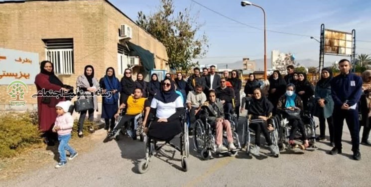 مسابقه ویلچررانی در شیراز برگزار شد