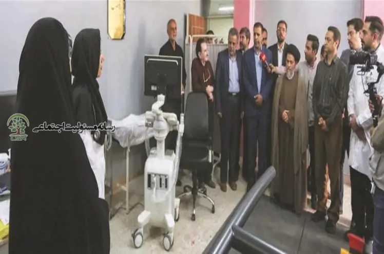 تأمین دستگاه اکوکاردیوگرافی و دستگاه تست ورزش موردنیاز درمانگاه تأمین اجتماعی شهرستان مبارکه