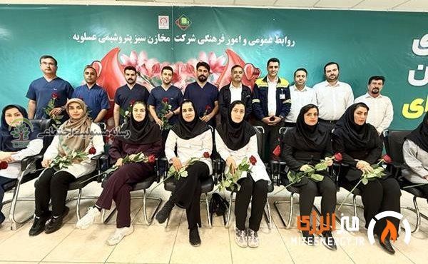 برپایی پویش اهدای خون در شرکت مخازن سبز پتروشیمی عسلویه