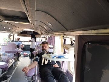 تجلی مسئولیت اجتماعی و همدلی انسانیاهدای خون کارکنان مخابرات لرستان اهدای خون
