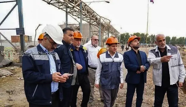 بازدیدمدیرعامل شرکت ملی صنایع پتروشیمی از پتروشیمی های آسیب دیده