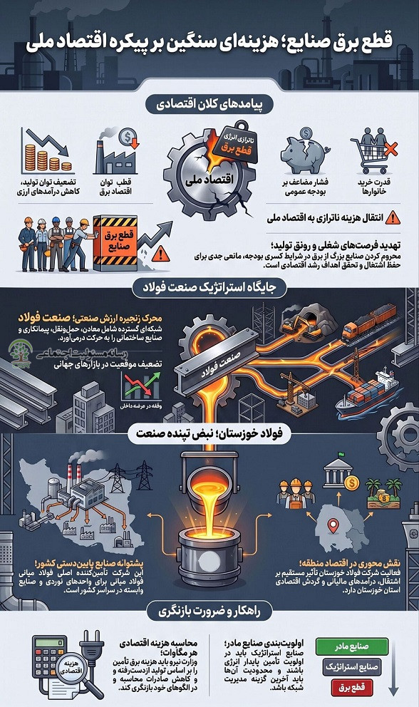 قطع برق صنایع؛ تصمیمی با هزینه ملی