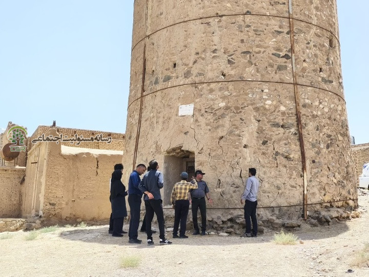 برج تاریخی روستای توت ساماندهی و مرمت اضطراری میشود