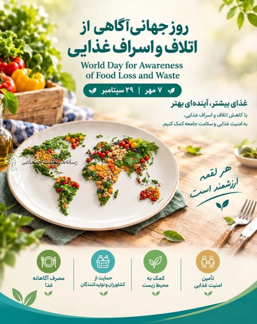 تقویم اجتماعی؛ روز جهانی آگاهی از اتلاف و اسراف غذایی